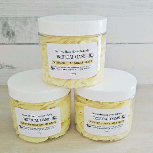 Whipped Soap Sugar Scrub - Tropical Oasis
