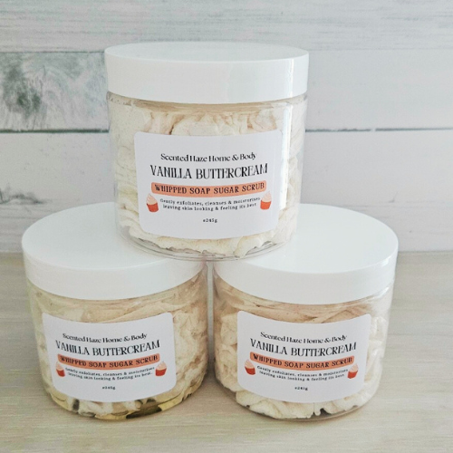 Vanilla Buttercream Whipped Soap Sugar Scrub