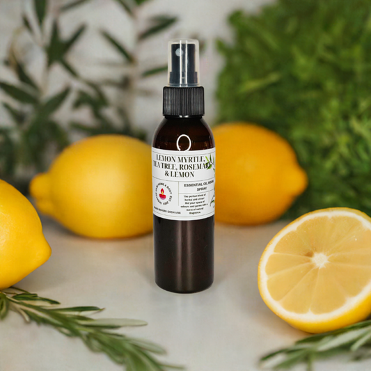 Room Sprays - Lemon Myrtle, Tea Tree, Rosemary & Lemon Essential Oils
